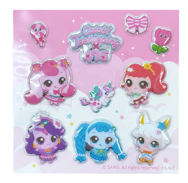 475コラボ　ぷっくりキラキラシール